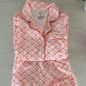 Roller Rabbit x Target Pink and Coral Heart-Print Women’s PJ Set NWT Size Large